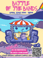 WMPG Battle of the Bands April 22nd in Lower Brooks Gorham USM Campus, 7-10pm